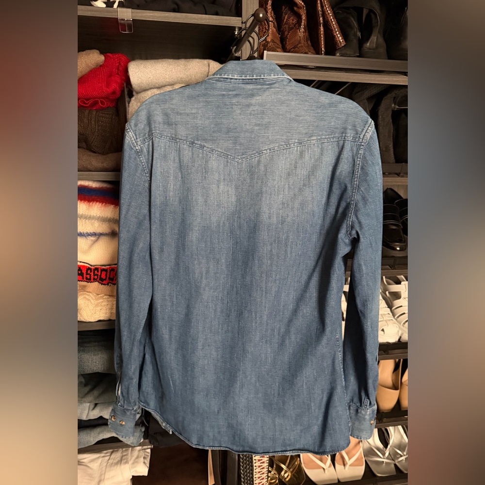 Brunello Cucinelli Denim Western Shirt - Picture 11 of 12